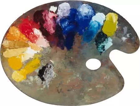 Palette of clearance paint