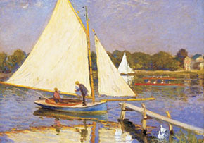 Claude Monet, Canotiers a Argenteuil, 1874, Oil on Canvas.