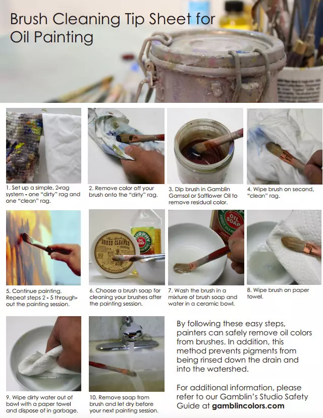 Oil Paint Brush Cleaning Tips Blog