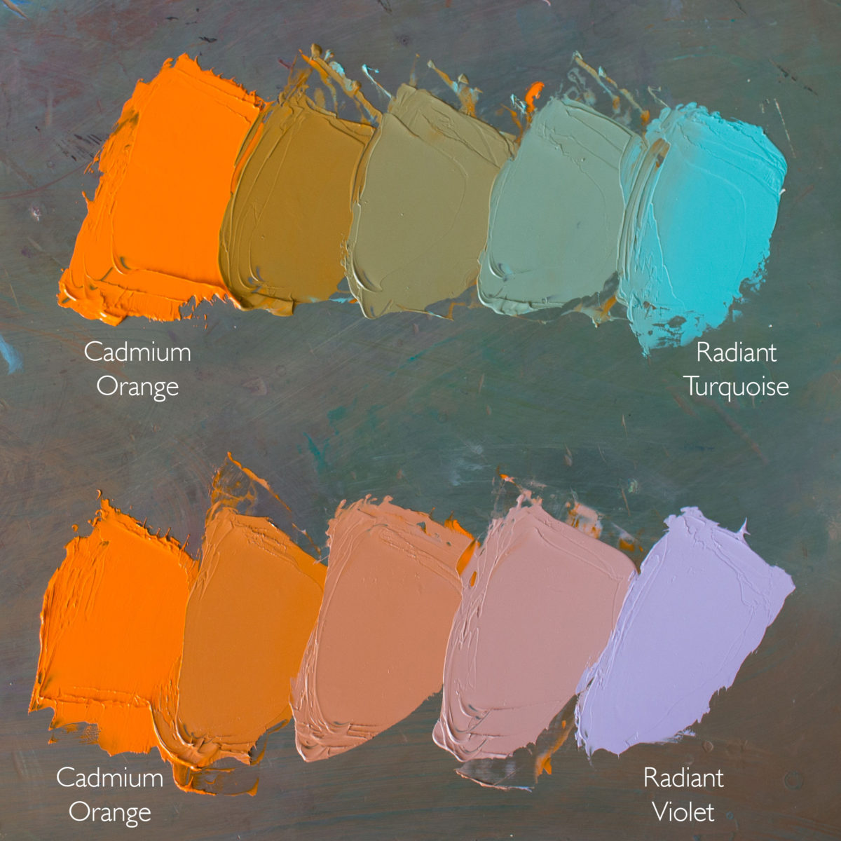 Cadmium-Orange-and-Radiant-Turquoise,-Cadmium-Orange-and-Radiant-Violet
