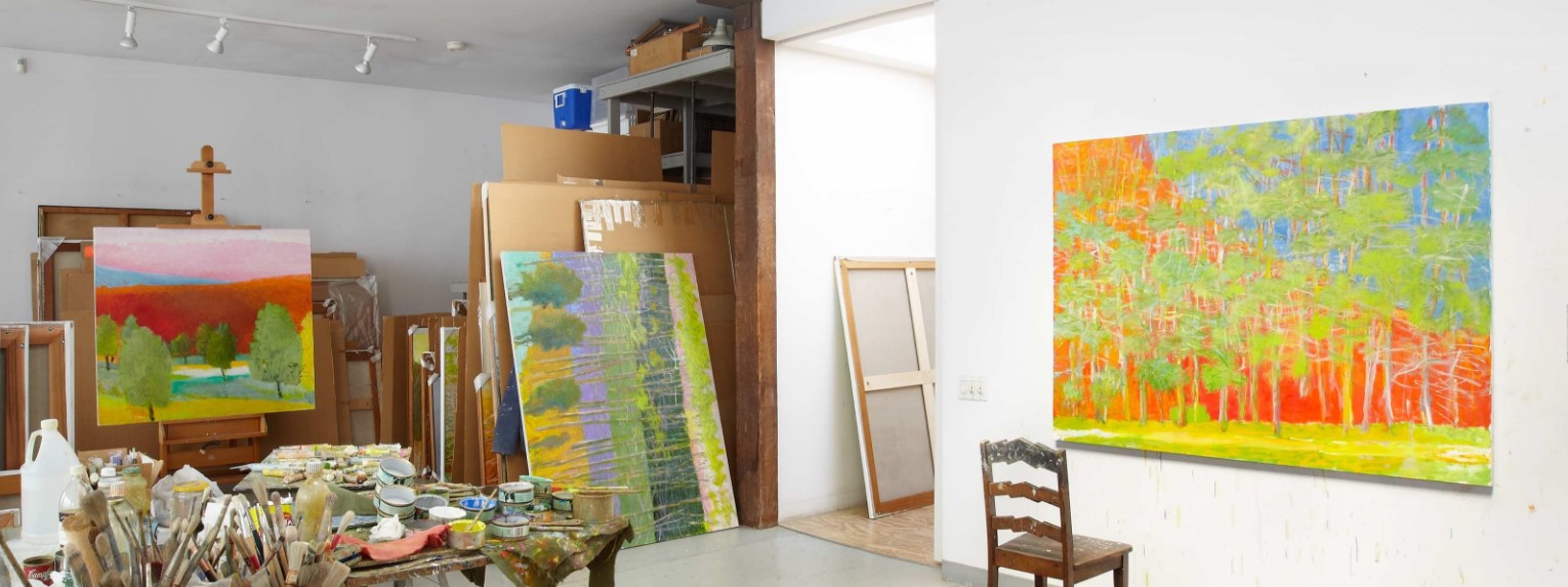 Wolf Kahn's Studio Wolf Kahn's Studio