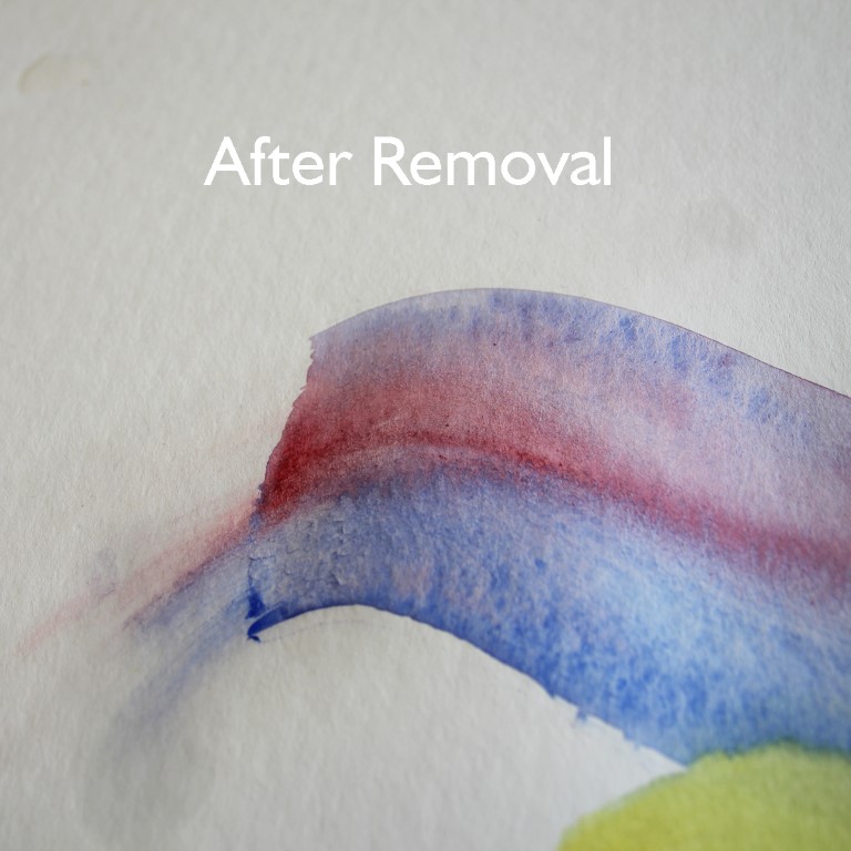 watercolor cold wax varnish removal