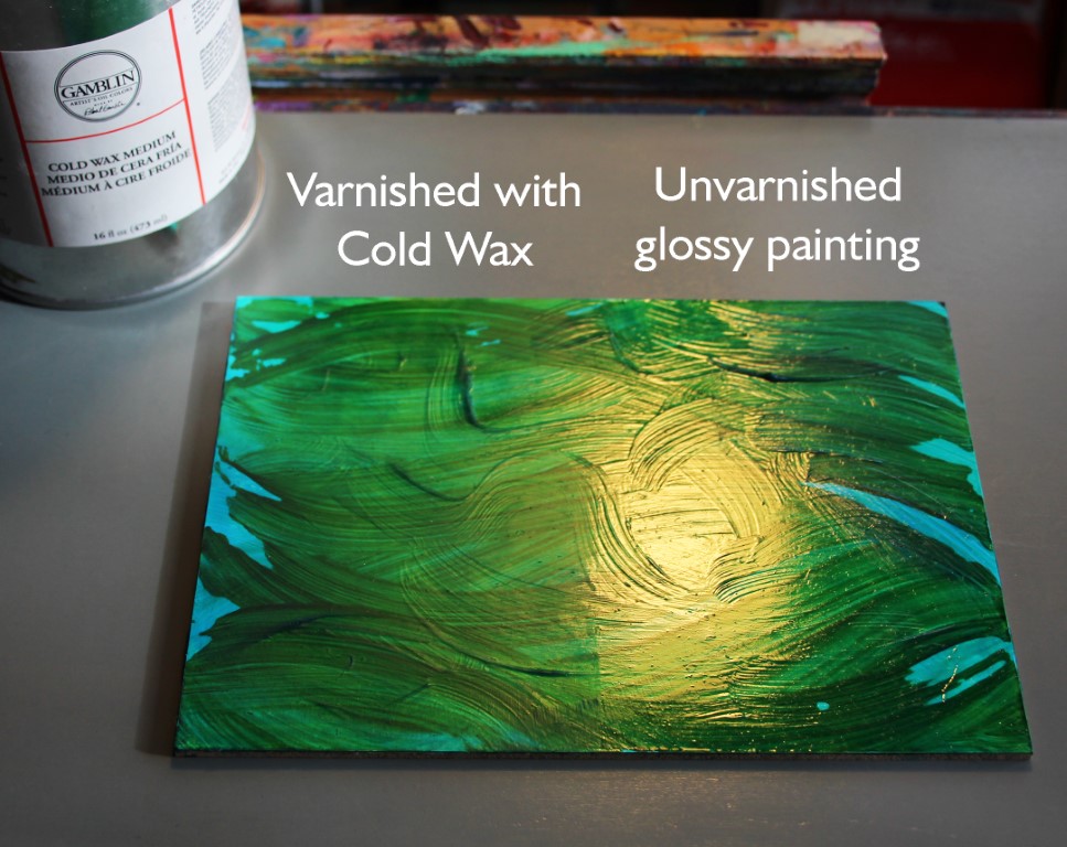 cold wax varnish appearance