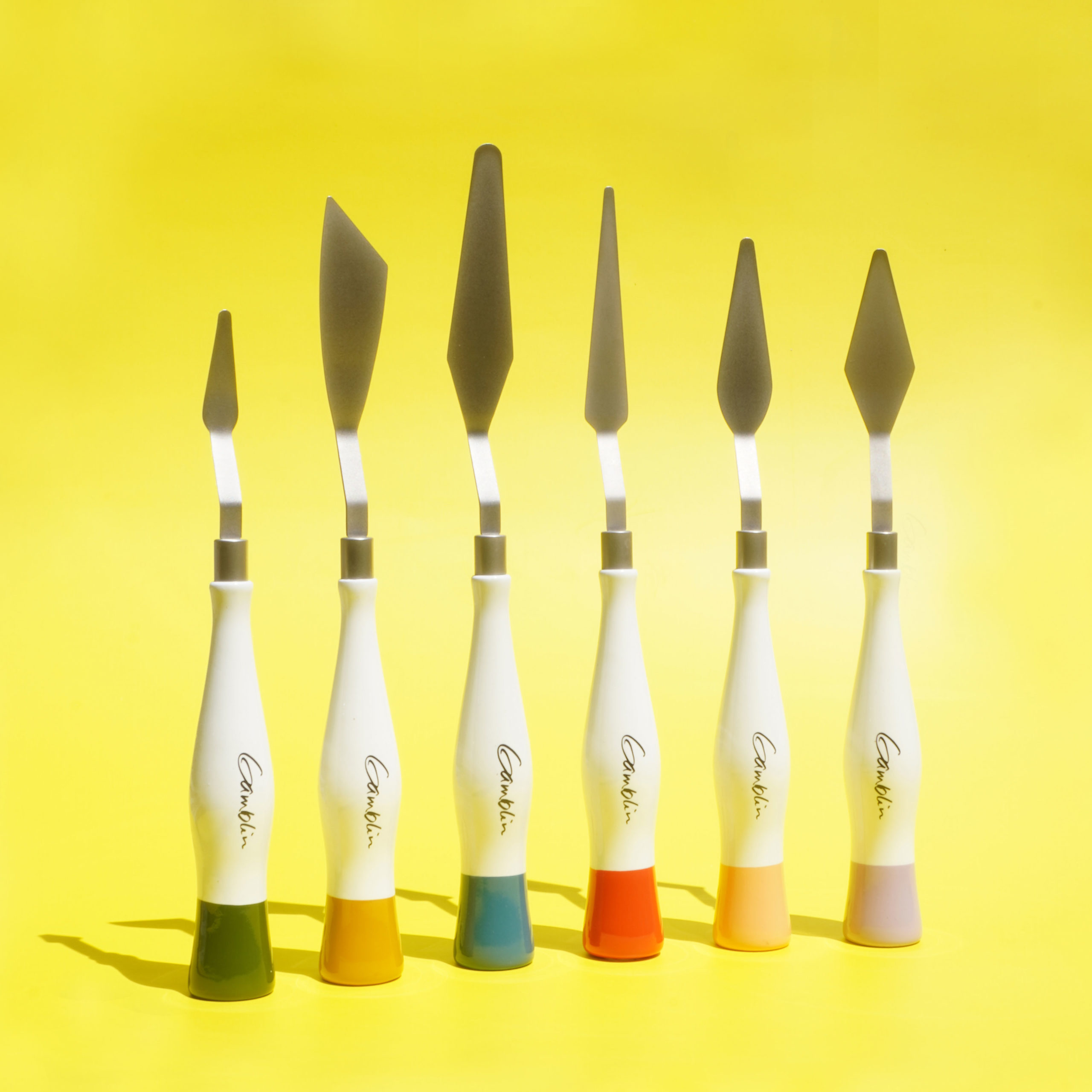 Gamblin Studio Knives, painting palette knives for oil